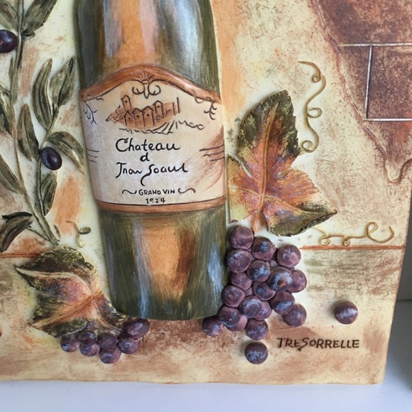 Wine Wall Art by Tre Sorrelle Grapes, winery, wine bottle French, Chardonnay - Picture 2 of 16